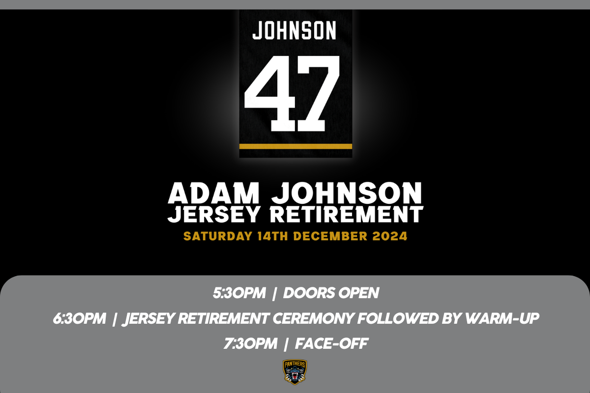 ADAM JOHNSON JERSEY RETIREMENT CEREMONY Top Image