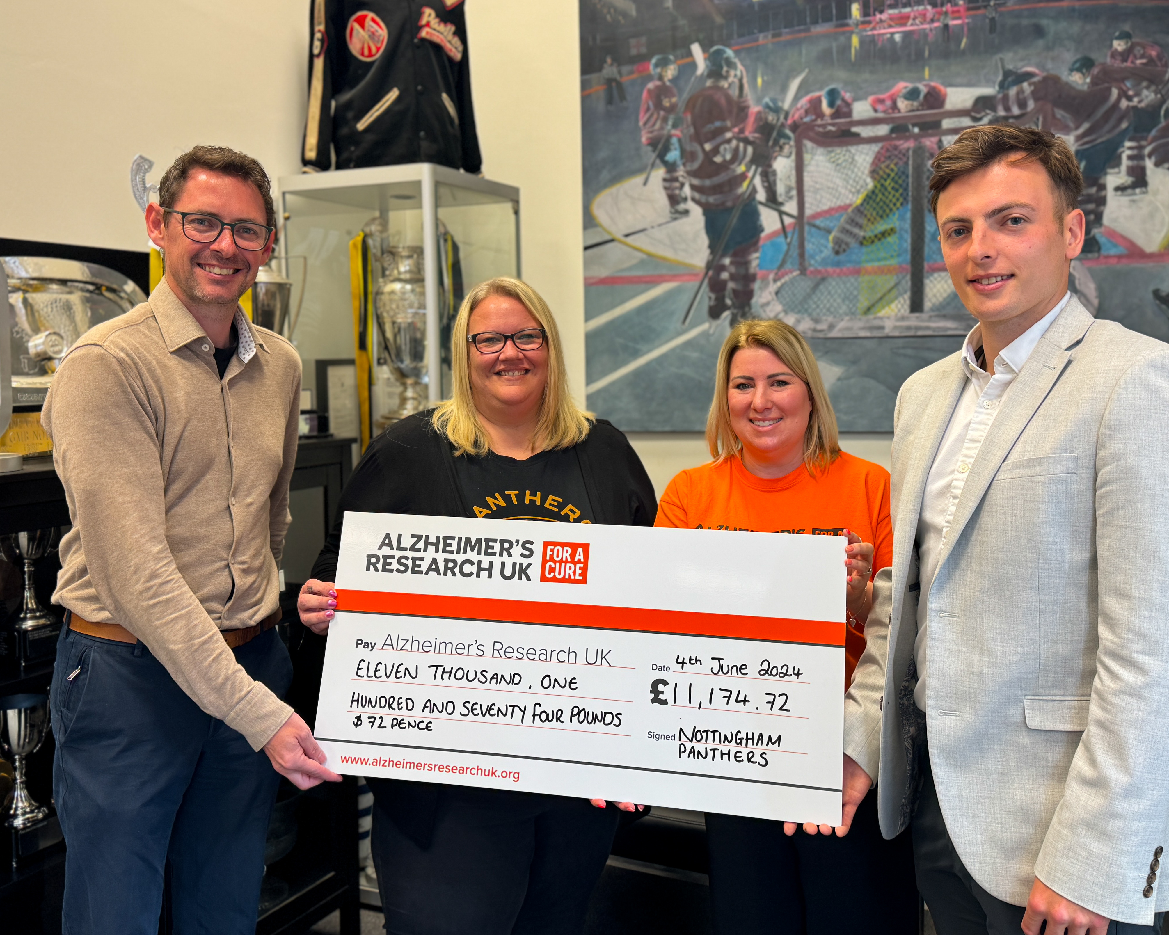 OVER £11,000 RAISED FOR ALZHEIMER’S RESEARCH UK Top Image