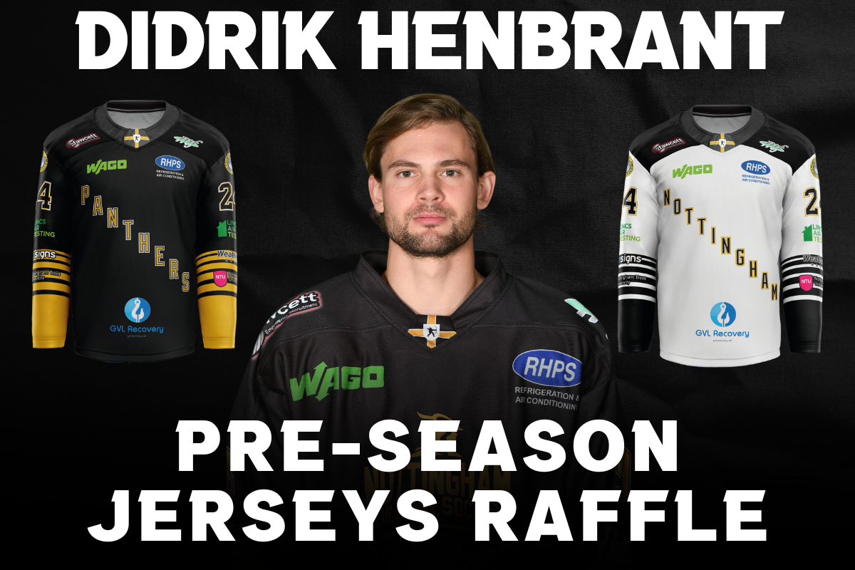 DIDRIK HENBRANT JERSEYS CAN BE WON IN RAFFLE Top Image