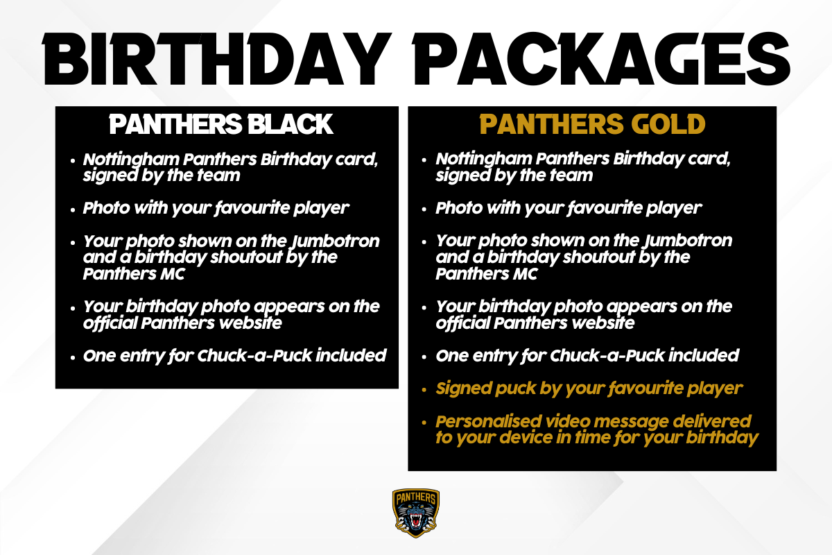 BIRTHDAY PACKAGES NOW AVAILABLE FOR NEXT SEASON Top Image