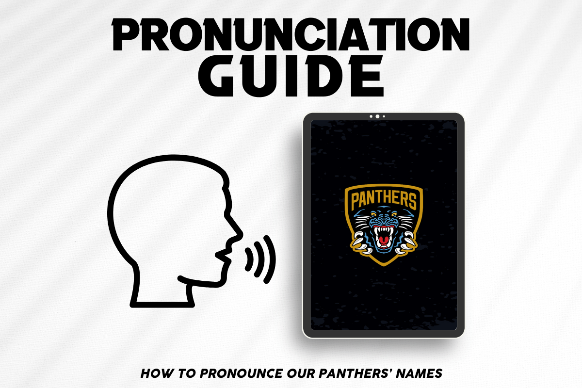 PRONUNCIATION GUIDE: PANTHERS 2024-25 Top Image