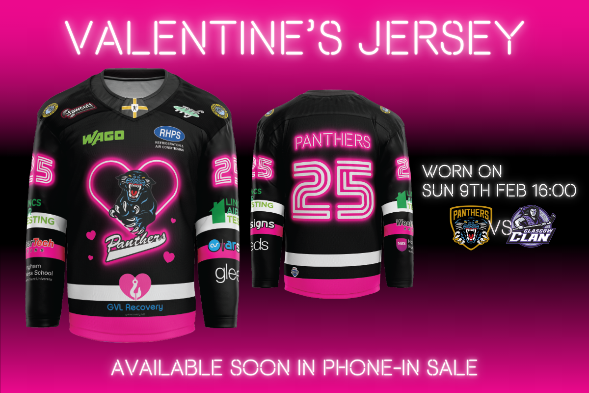 2025 PANTHERS VALENTINE'S JERSEYS Top Image