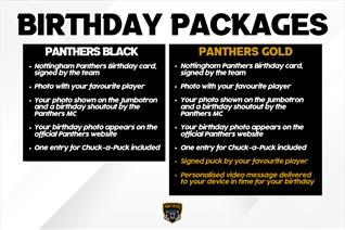 BIRTHDAY PACKAGES NOW AVAILABLE FOR NEXT SEASON