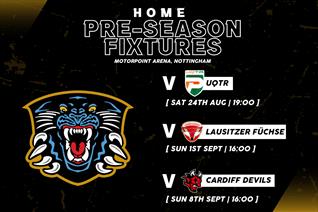 PANTHERS CONFIRM PRE-SEASON SCHEDULE