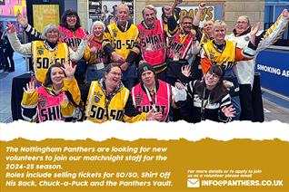 BECOME A VOLUNTEER WITH THE PANTHERS IN 2024-25
